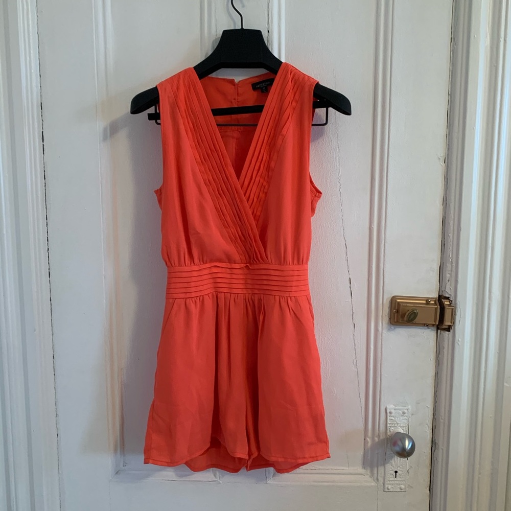 Necessary Clothing hot pink romper with pockets